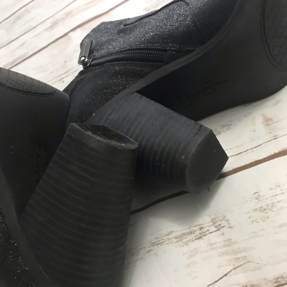 jessica simpson black sparkle boots